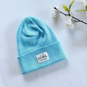 Polylana Coal Front Logo Blue Hat Beanie